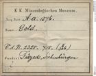 Etiketten zu Gold (NHMW-MIN-Aa1376)